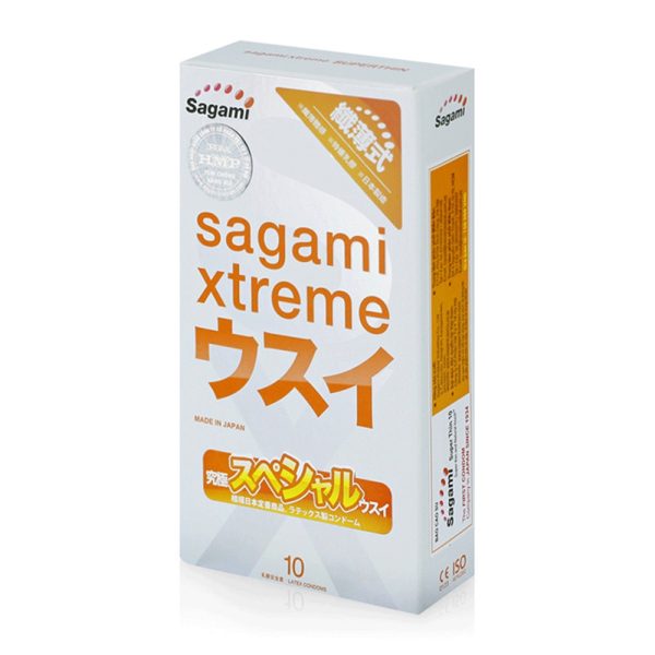 Bao cao su Sagami Xtreme Super Thin - Sieu mong, om sat - Hop 10 cai