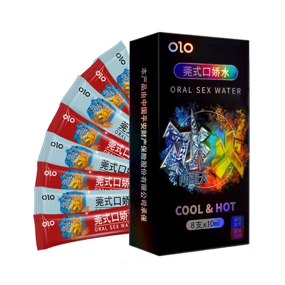 Nuoc tinh yeu BJ bang lua - OLO Oral Sex Water Cool & Hot - Hop 4 cap