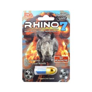 Vien uong ho tro cuong duong, tang cuong sinh ly Rhino 7 Platinum 5000 - Vi 1 vien